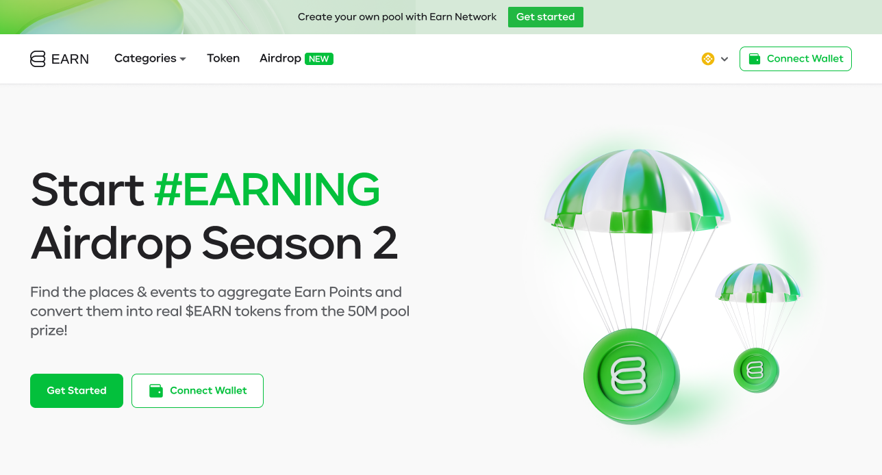 Airdrop Season 2 on Earn Network: The Wait is Over!