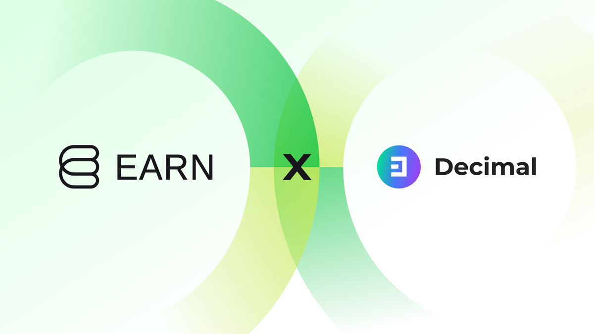 DeFi Staking: Earn Network and Decimal Officially Partnered for Integration
