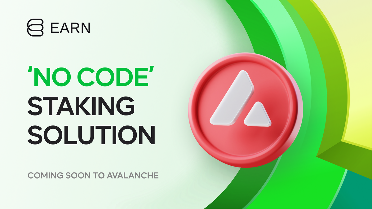 'No code' staking solution coming soon to Avalanche