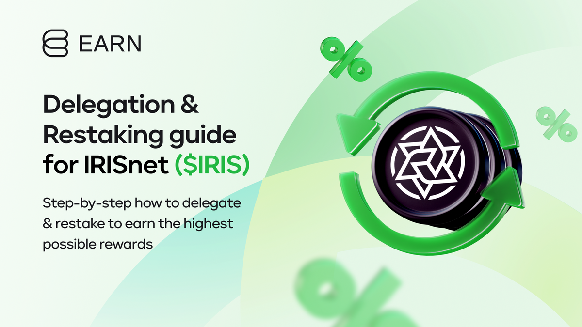 IRISnet (IRIS) - Delegation & Restaking guide