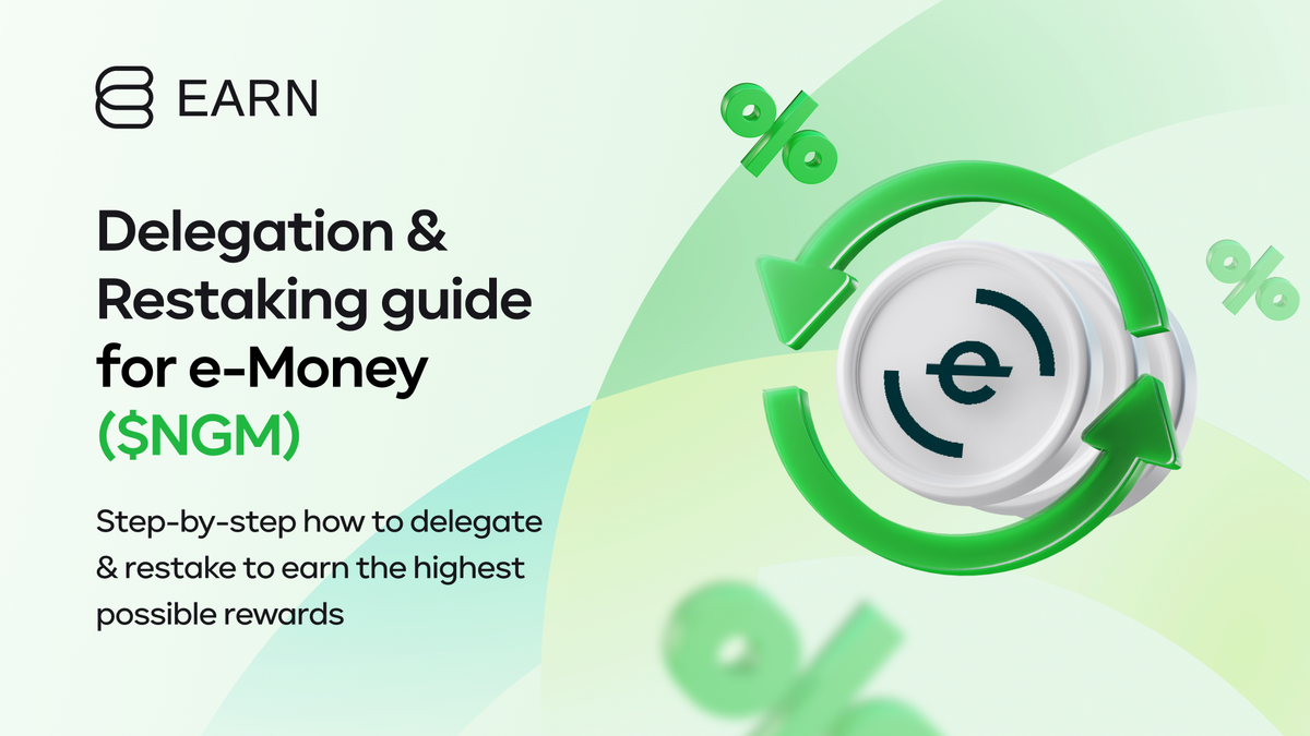 eMoney (NGM) - Delegation & Restaking guide