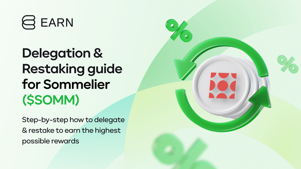 Sommelier (SOMM) - Delegation & Restaking guide