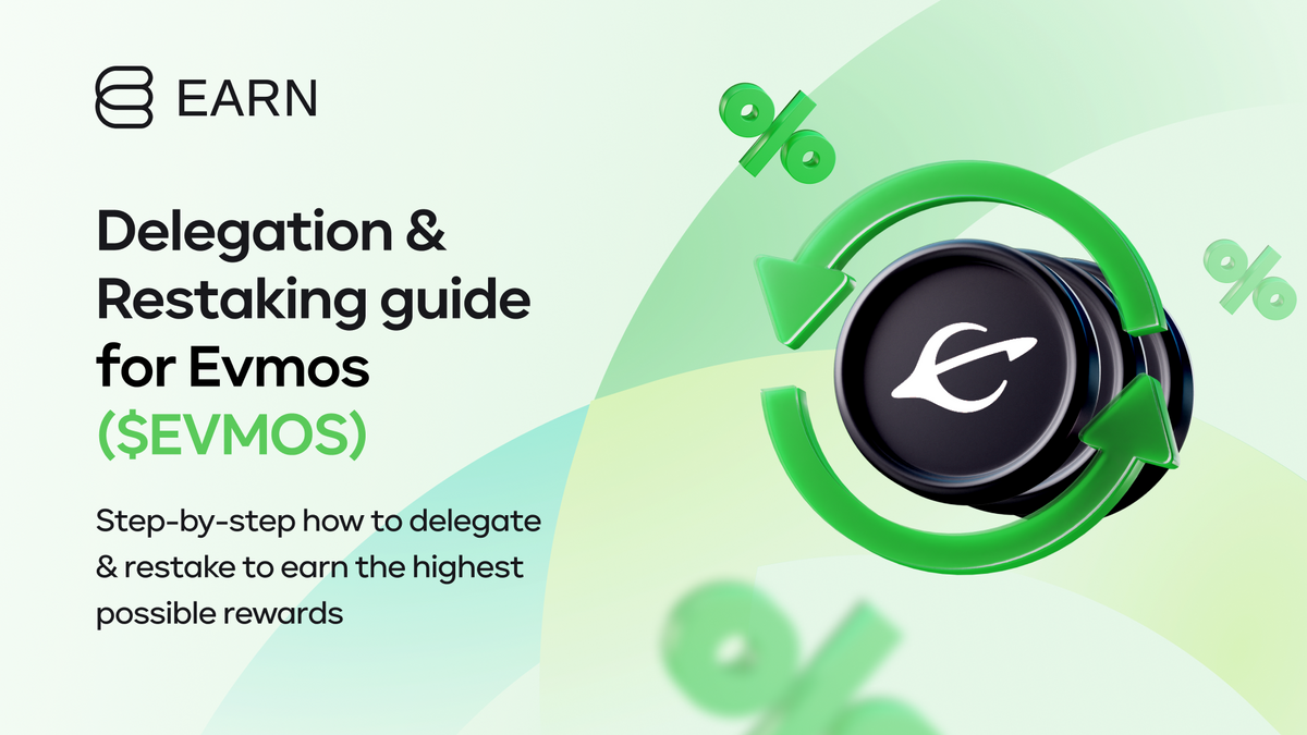 Evmos (EVMOS) - Delegation & Restaking guide