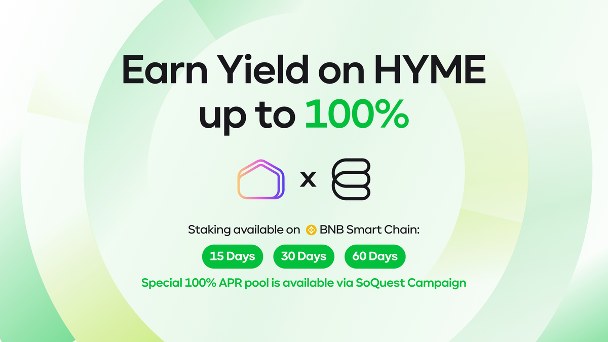 DeFi Staking: Launch of HYME (HYME) staking pools