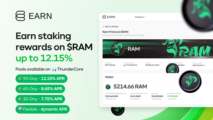 DeFi Staking: Launch of Ram Protocol (RAM) pools