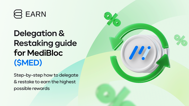 MediBloc (MED) - Delegation & Restaking guide