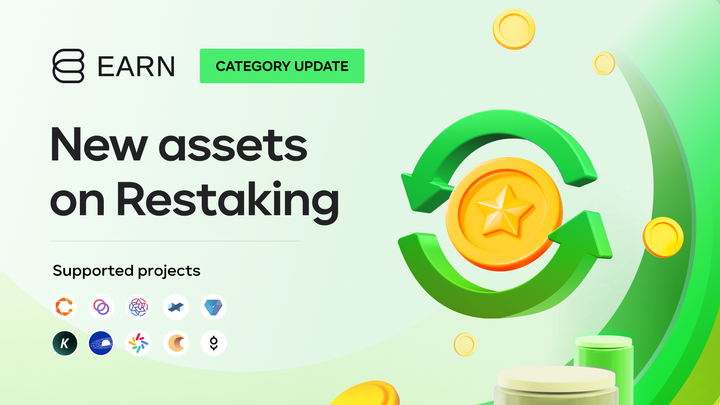 10 new assets are now  supported in the Restaking category