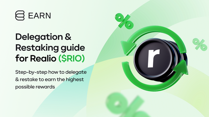 Realio (RIO) - Delegation & Restaking guide